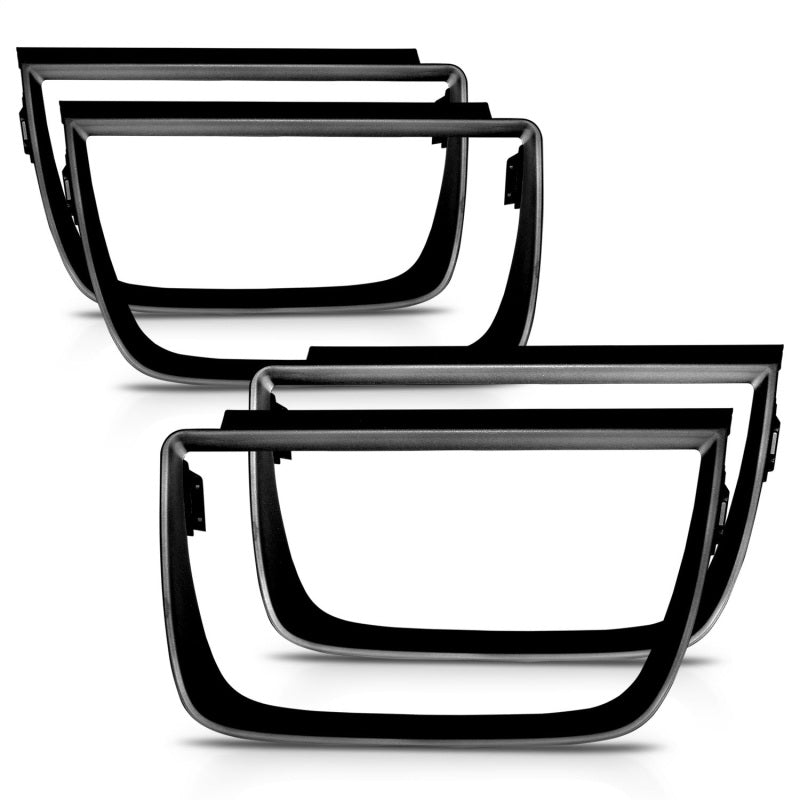 Anzo Taillight Bezels 2010-2013 Chevrolet Camaro Taillight Bezels- 4pc Flat