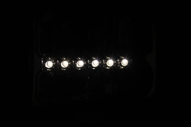 Anzo 2000-2004 Ford Excursion Crystal Headlights Chrome w/ LED 1pc