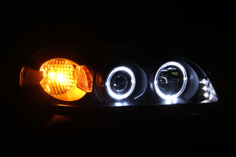 Anzo 2000-2005 Chevrolet Impala Projector Headlights w/ Halo Black