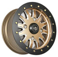 Pro Armor Wheel: Halo Milled 15x7 CanAm Bronze Metallic