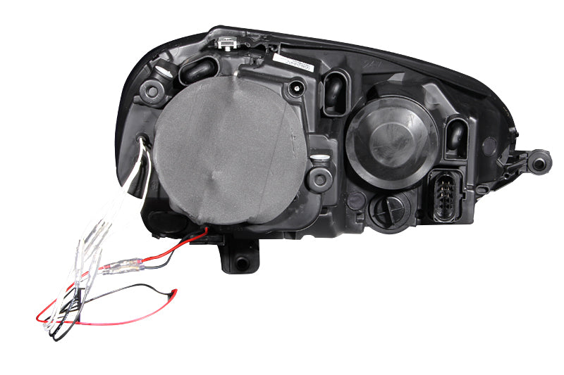 Anzo 2006-2009 Volkswagen Rabbit Projector Headlights w/ Halo Black (CCFL)