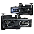 Anzo Black Crystal Halo Headlights 1992-1999 Chevy Suburban