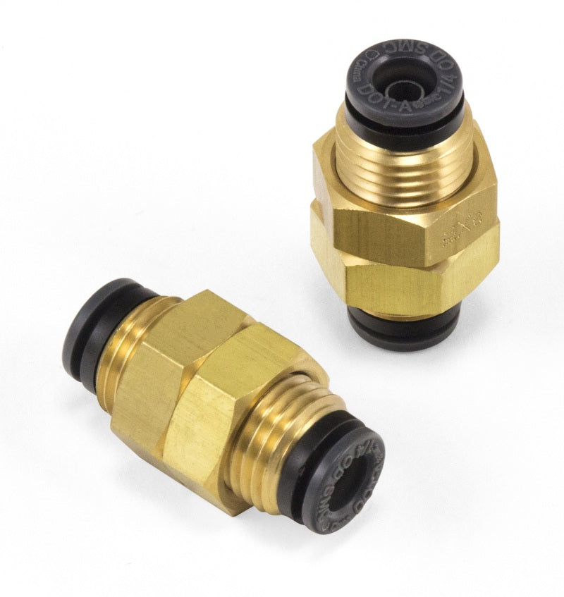 AIRLIFT Bulkhead Union - 1/4" PTC x 1/4" PTC - DOT - SMC # KV2E07-00