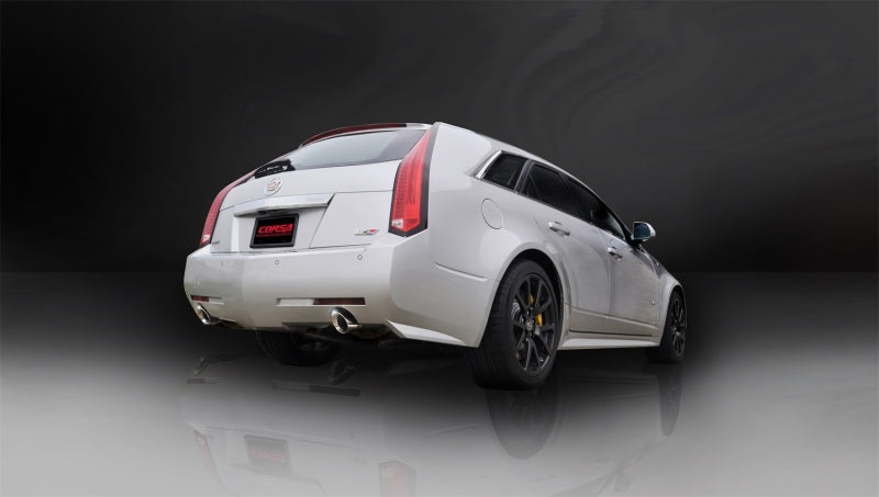 Corsa Performance 11-13 Cadillac CTS Wagon V 6.2L V8 Polished Sport Axle-Back Exhaust