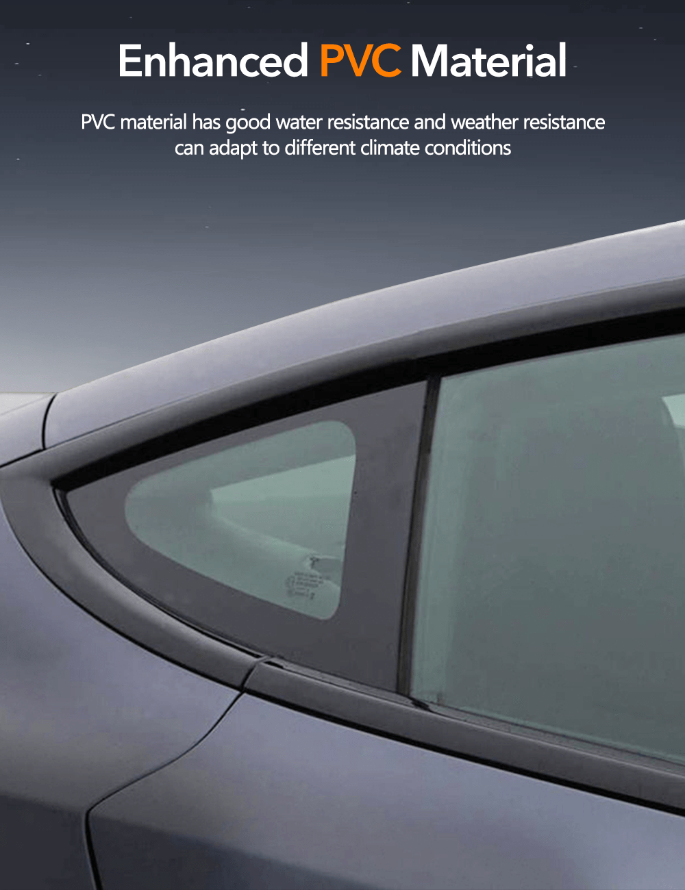 Chrome Delete Kit for Model 3 (2017-2023) | Matte Black Window Trim | PVC