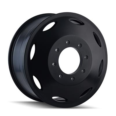 WHEEL ALUM MATTE BLK 24X8.25