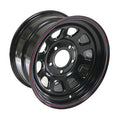 WHEEL BLACK "D" WINDOW 15X8