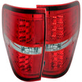 Anzo 2009-2014 Ford F-150 LED Taillights Red/Clear