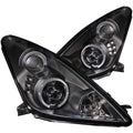 Anzo 2000-2005 Toyota Celica Projector Headlights w/ Halo Black