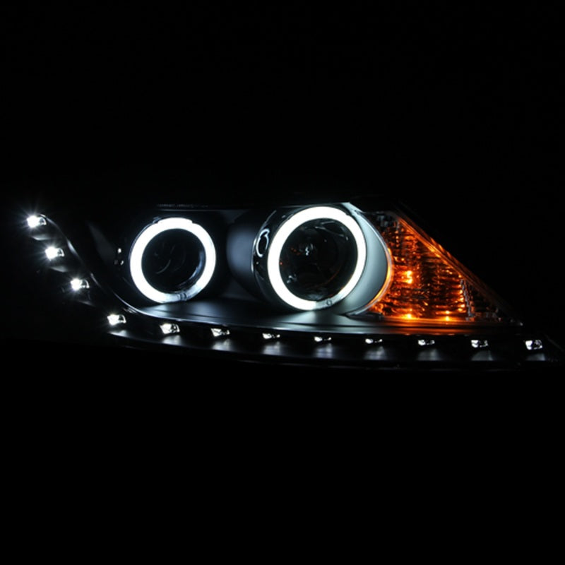 Anzo 2011-2013 Kia Sorento Projector Headlights w/ Halo Black (CCFL)