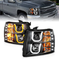 Anzo Chevy Silverado 1500 07-13 / 2500HD/3500HD Headlights W/ U-Bar Switch