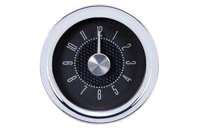 GAUGE CLOCK ANALOG BLACK 12HR