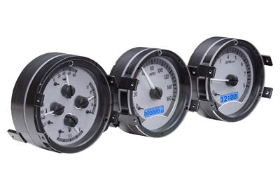 VHX GAUGES  SILVER ALLOY/RED