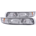 Anzo 1999-2002 Chevrolet Silverado 1500 Euro Parking Lights Chrome w/ Amber