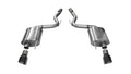 Corsa Performance 2015 Ford Mustang GT 5.0 3in Axle Back Exhaust Black Dual Tips