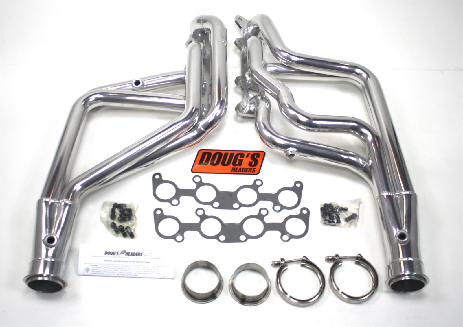 Doug's 65-73 Mustang Coyote Swap Long Tube Headers - Silver Coated
