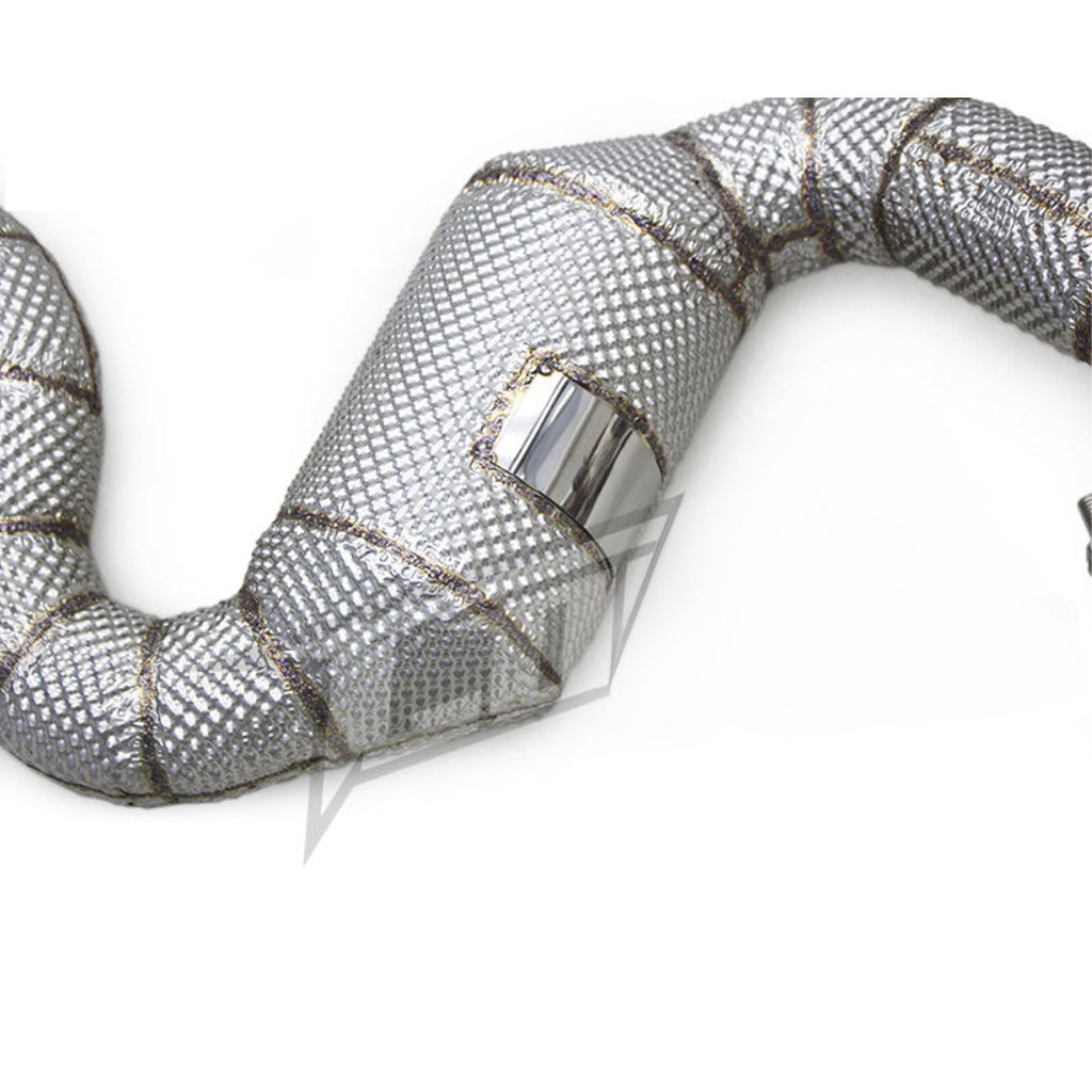 Catted High Flow 304 Stainless Exhaust Downpipe for Audi RS6 C7 4.0TT