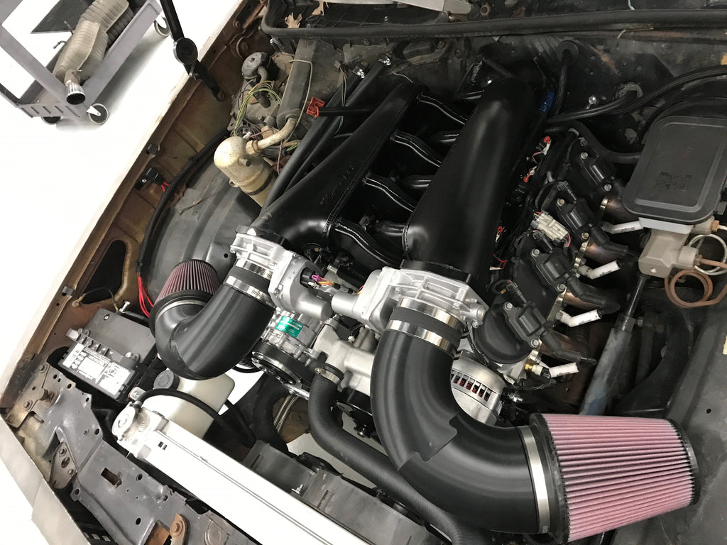 Sniper EFI Fabricated Intake Manifold Dual Plenum 92mm GM LS1/2/6, and Fuel Rail Kit - Black