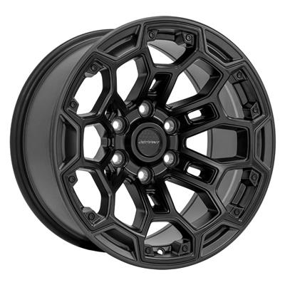 WHEEL MATTE BLACK W/ MATTE CHA