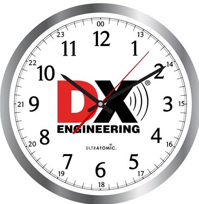 DX Engineering Logo UltrAtomic® Wall Clocks