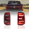 LED Tail Lights Assembly With Red Sequetial Turn Signal For 2009-2018 4th Gen (DS/DJ/D2)
