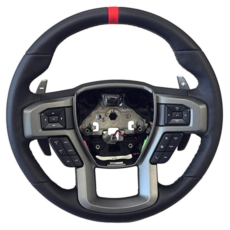Ford Performance Parts 2015-2017 F-150 Raptor Performance Steering Wheel Kit - Red Sightline