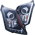 Anzo 2010-2015 Cadillac Srx Projector Headlights w/Plank Style Design Black
