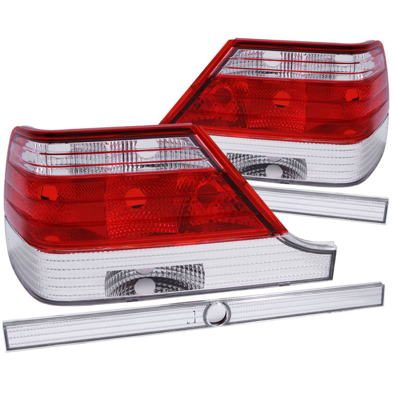 Anzo 1995-1999 Mercedes Benz S Class W140 Tail lights Red/Clear