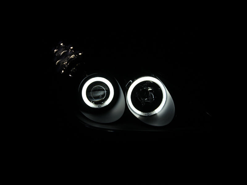 Anzo 2002-2003 Lexus Es300 Projector Headlights w/ Halo Black