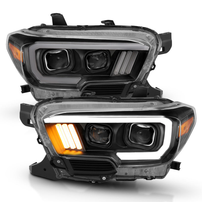 Anzo  16-17 Toyota Tacoma Projector Headlights w/ Plank Style Design