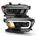 Anzo  16-17 Toyota Tacoma Projector Headlights w/ Plank Style Design