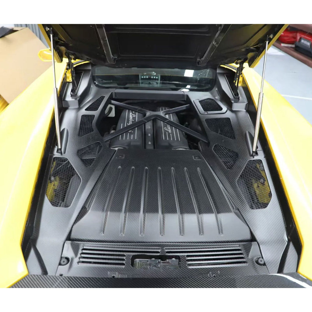 Carbon Fiber Engine Bay Cover Interior Trim for Lamborghini Huracan EVO