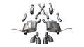 Corsa Performance 14-16 Jeep Grand Cherokee Summit Edition Polished 2.5in Dual Rear Exit