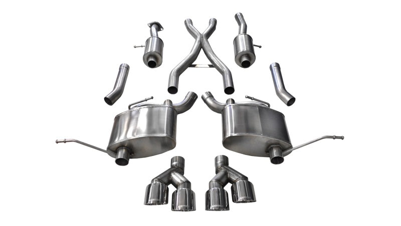 Corsa Performance 14-16 Jeep Grand Cherokee Summit Edition Polished 2.5in Dual Rear Exit
