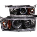 Anzo 2004-2007 Scion Xb Projector Headlights w/ Halo Black G2