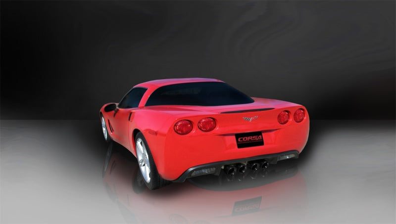 Corsa Performance Black Xtreme Axle-Back Exhaust w/Dual Black 3.5in Tips 09-13 Chevrolet