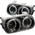 Anzo 1994-1997 Acura Integra Projector Headlights w/ Halo Black
