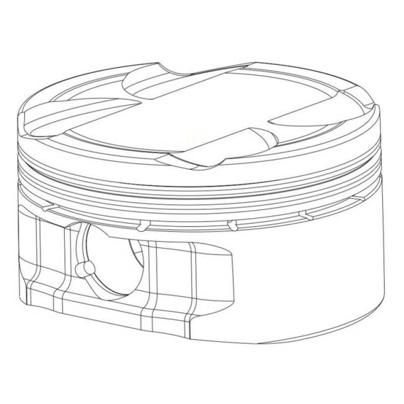 CP-Carrillo Automotive Piston, Each, Cyl: 1, Material ID: 4344 0DF87