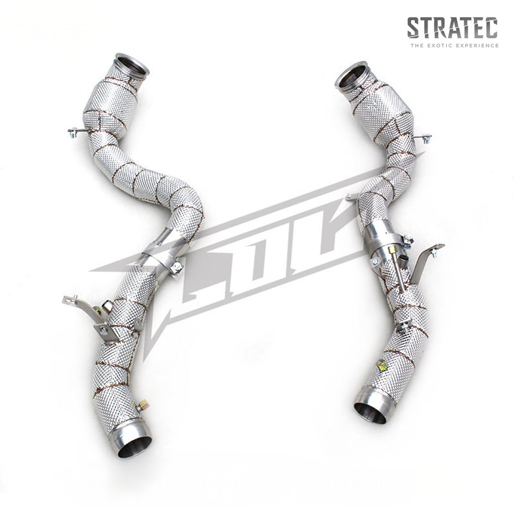 High‑Flow Downpipe with Heat Shield for Mercedes‑Benz E63 / E63S AMG W213 4.0TT