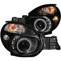 Anzo 2002-2003 Subaru Impreza Projector Headlights w/ Halo Black