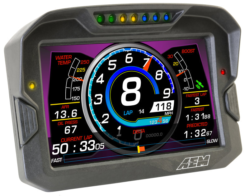 AEM Electronics Digital Dash, CD-7LG, Carbon Housing, Data Logging, GPS, CAN Bus, Kit