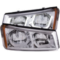 Anzo 2003-2006 Chevrolet Silverado 1500 Projector Headlights w/ U-Bar Chrom