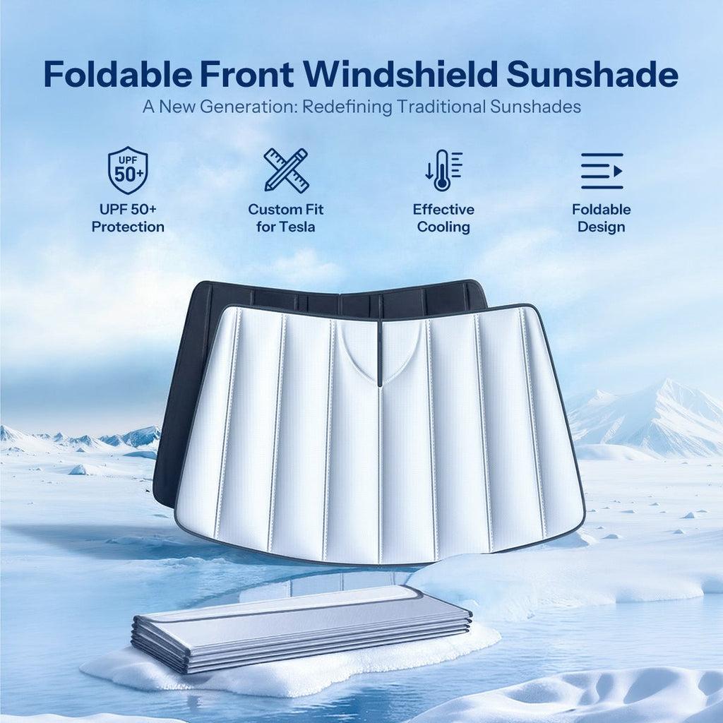 Foldable Front Windshield Sunshade for Model 3 & Model Y