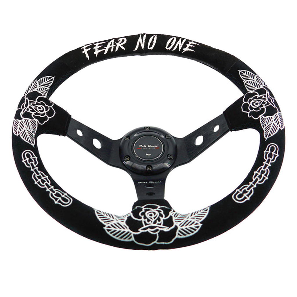 BW Rose 350MM Steering Wheel + Hub Adapter Kit For Subaru Impreza WRX
