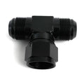 -16 TEE FEMALE SWIVEL BLACK