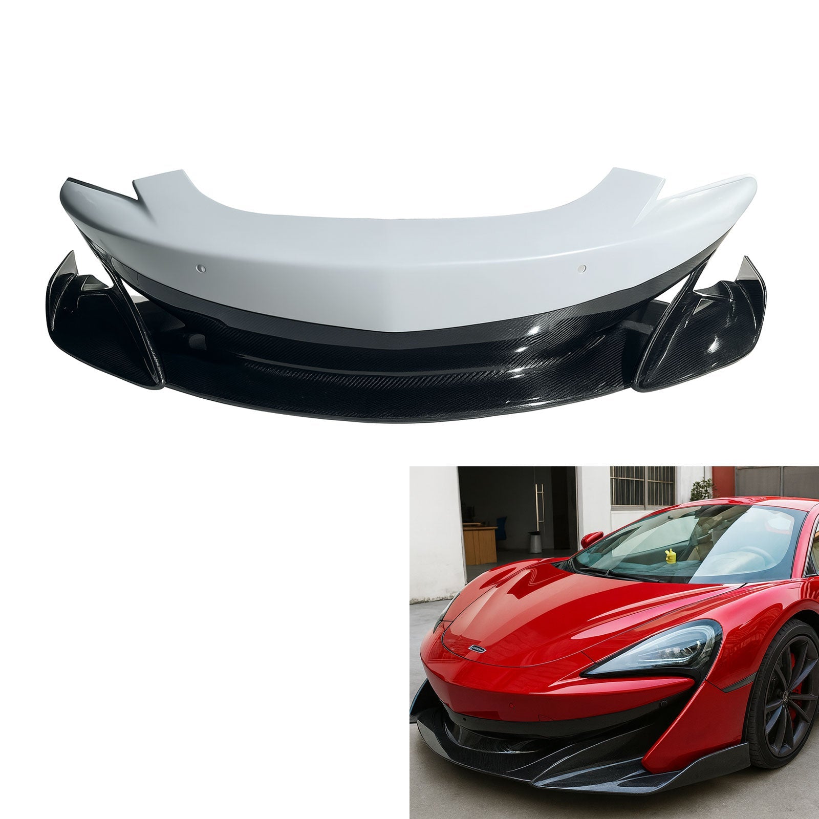 600LT Style Carbon Fiber Front Bumper for McLaren 540C 570S 600LT