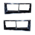 HEAD LIGHT BEZEL PAIR CHROME P