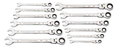 12 PC. RATCHETING WRENCH SET