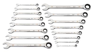 16 PC.RATCHETING WRENCH SET