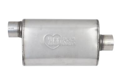 MUFFLER OVAL SS 3IN OFFSET/CTR